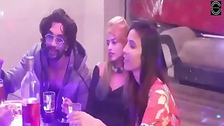 Hot Desi Indian babes group sex jubilee party web series