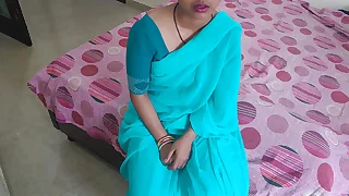 Hot Indian Desi village bhabhi was strenuous romance with devar and making out hard in clear Hindi audio