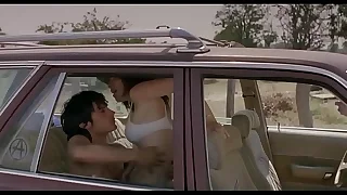 Fast quicky sex in the passenger car orgasm